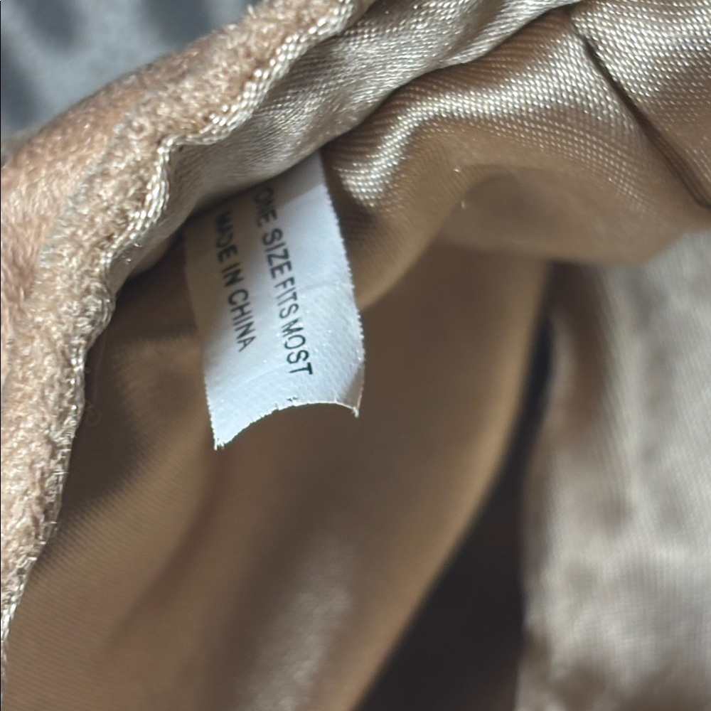 Y2k Faux‎ suede baker boy hat newsboy hat beige tan embellished trendy hat - Picture 5 of 8